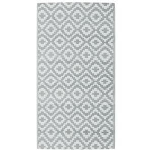 vidaXL Zunanja preproga ARAKIL siva 80x150 cm PP