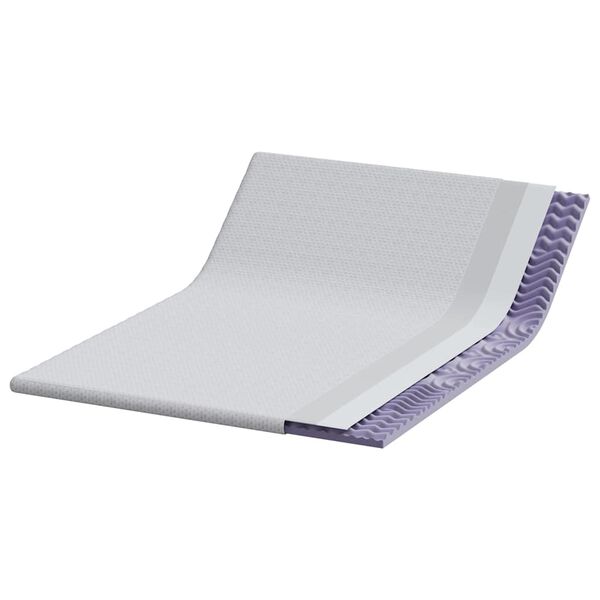 vidaXL Nadvložek Bela 160 x 200 cm Jacquard tkanina