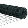 vidaXL Ograja s stebrom Zelena 1,2 x 25 m Jeklo in PVC