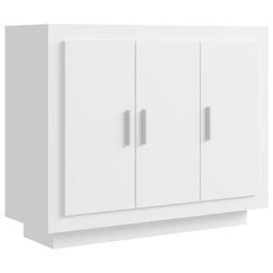vidaXL Komoda bela 92x35x75 cm konstruiran les