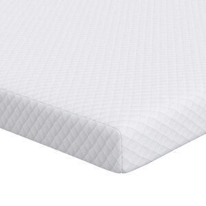 vidaXL Vrh za vzmetnico iz spominske pene 80 x 200 cm Thick Mehko Bela