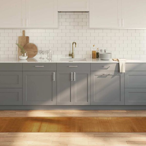 vidaXL Preproga pravokotna rjava 60x300 cm bambus