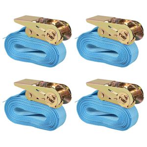vidaXL Tovorni vezni trak 4 kosi 0,8 tone 6mx25 mm modri