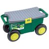 Draper Tools Voziček za vrtno orodje in sedež 56x27,2x30,4 cm zelen