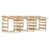 vidaXL Pergola s streho 3 kosi 100x90x100 cm impregnirana borovina