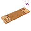 vidaXL Samolepilne preproge za stopnice 5 kosov 65x21x4 cm bež