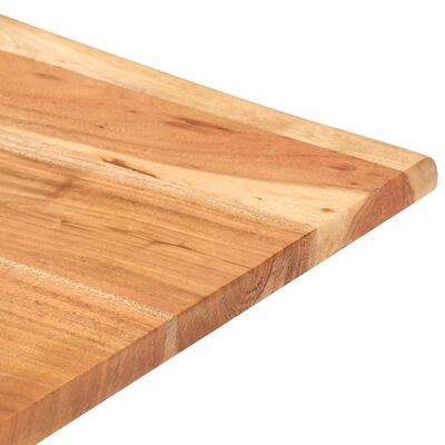 vidaXL Barska miza z naravnimi robovi 50x50x110 cm trden akacijev les