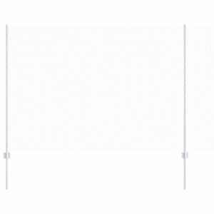 vidaXL Ograja s stebrom Srebrna