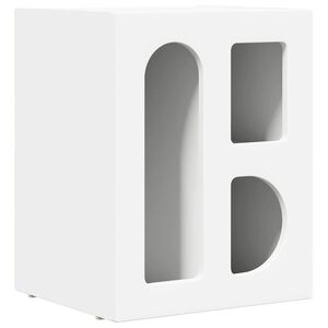 vidaXL Nočna omarica Bela 40 x 35 x 50 cm Konstruiran les