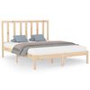 vidaXL Posteljni okvir trden les 150x200 cm