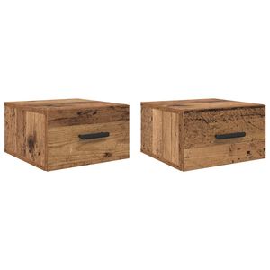 vidaXL Nočna omarica 2 pcs Star les 35 x 35 x 20 cm Konstruiran les