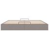 vidaXL Otomanski posteljni okvir brez vzmetnice taupe 180x200 cm blago