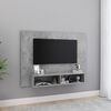 vidaXL Stenska TV omarica betonsko siva 120x23,5x90 cm inženirski les