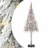 vidaXL Božično drevo med 300 LED z stojalom Bela 210 cm PE in jeklo