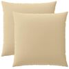 vidaXL Prevleka za blazino 2 pcs HEERLEN Bež 60 x 60 cm Poliester