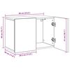 vidaXL Stenska TV omarica artisan hrast 60x30x41 cm
