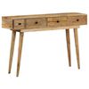 vidaXL Konzolna mizica 118x30x77 cm trden mangov les