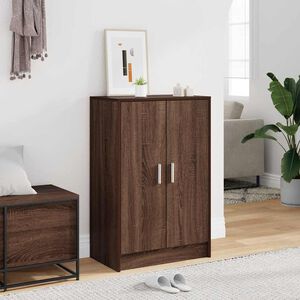 vidaXL Omarica za čevlje rjav hrast 60x35x92 cm konstruiran les