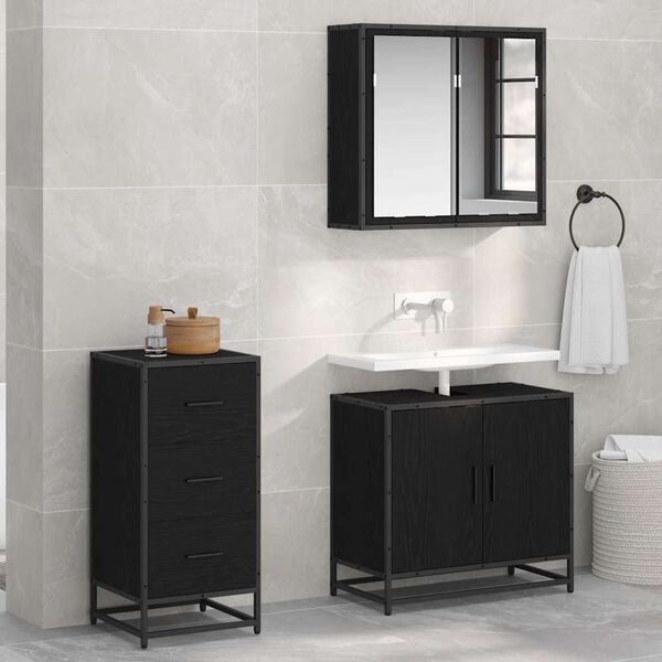 vidaXL Strani &scaron;al Črna Orehovina 35,5 x 35 x 76 cm