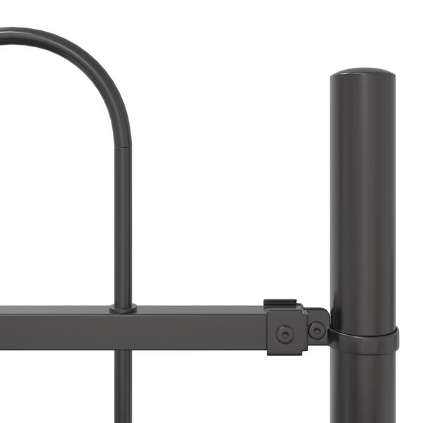 vidaXL Vrtna ograja Siva 1.7 x 0.6 m Jeklo s prašnim premazom