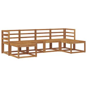 vidaXL Zunanja garnitura za sedenje 6 pcs Naravna Masiven les akacije