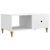 vidaXL Klubska miza Bela 90 x 50 x 40 cm Inženirski les