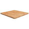 vidaXL Kvadratna mizna plo&scaron;ča sv. rjava 60x60x2,5 cm trdna hrastovina
