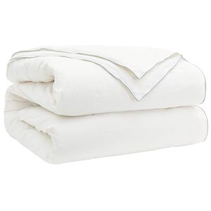 vidaXL Odeja TRIER 220x260cm 4 letni časi 140+220GSM Bela 2-v-1 dizajn