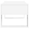 vidaXL Klubska miza Bela 92 x 53 x 45 cm Konstruiran les