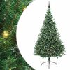 vidaXL Umjetna preddekorirana božićna jelka Zelena 240 cm PVC