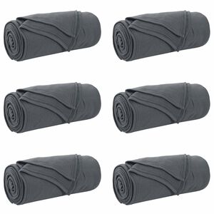 vidaXL Obloge 6 kos Temno siva 200 x 150 cm 2.61 kg Flis