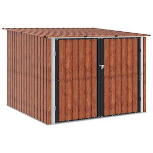 vidaXL Kolesarska lopa 3 kos Rjava 216 x 207 x 158 cm Kovina