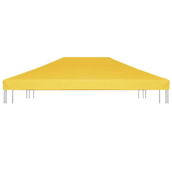 vidaXL Streha za paviljon 270 g/m² 4x3 m rumena