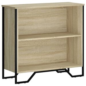 vidaXL Knjižna omara sonoma hrast 80x31x74,5 cm inženirski les