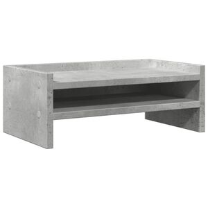 vidaXL Stojalo za ekran betonsko sivo 42x24x16 cm iverna plo&scaron;ča