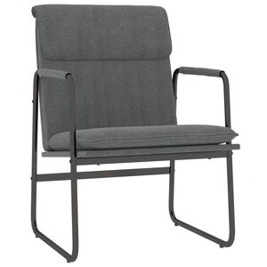 vidaXL Počivalnik temno siv 55x64x80 cm blago