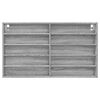 vidaXL Vitrina siva sonoma 100x15x58 cm inženirski les