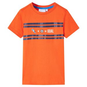 Otro&scaron;ka majica s kratkimi rokavi temno oranžna 116