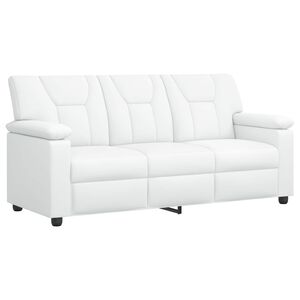 vidaXL Kavč Bela 191 x 85 x 93 cm Umetno usnje