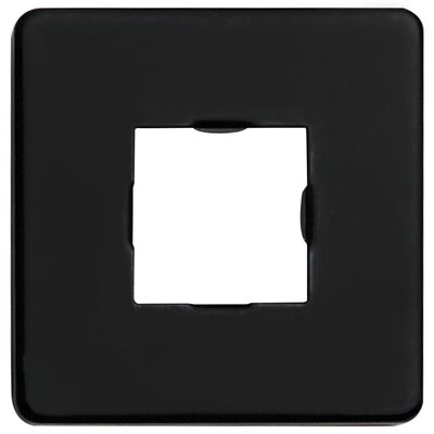 vidaXL Podporna ročica za tuš kvadratna nerjaveče jeklo 201 črna 40 cm