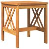vidaXL Stranska miza Masiven les akacije Olje naravno 45 x 45 x 50 cm
