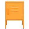 vidaXL Nočna omarica gorčično rumena 35x35x51 cm jeklo
