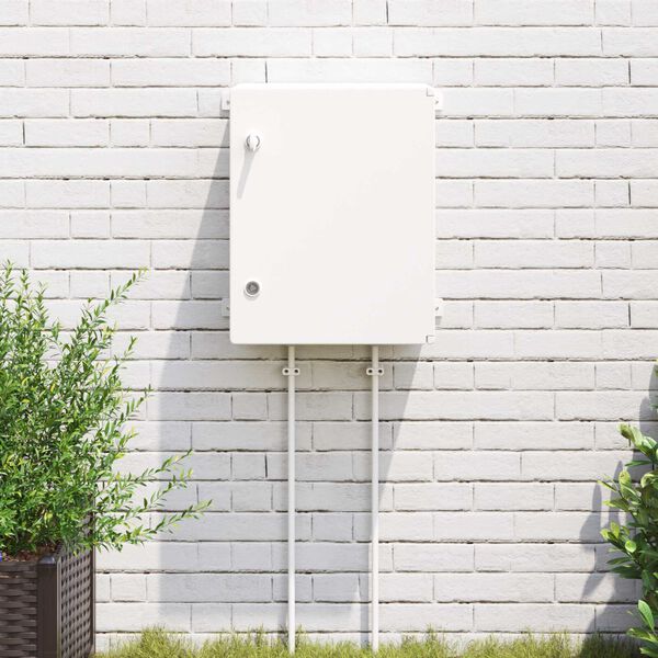 vidaXL Nadzorna omara Siva 47 x 20 x 60 cm ABS plastika