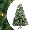 vidaXL Umetno Zložljivo Božično Drevo Zelena 180 cm PVC in kovina