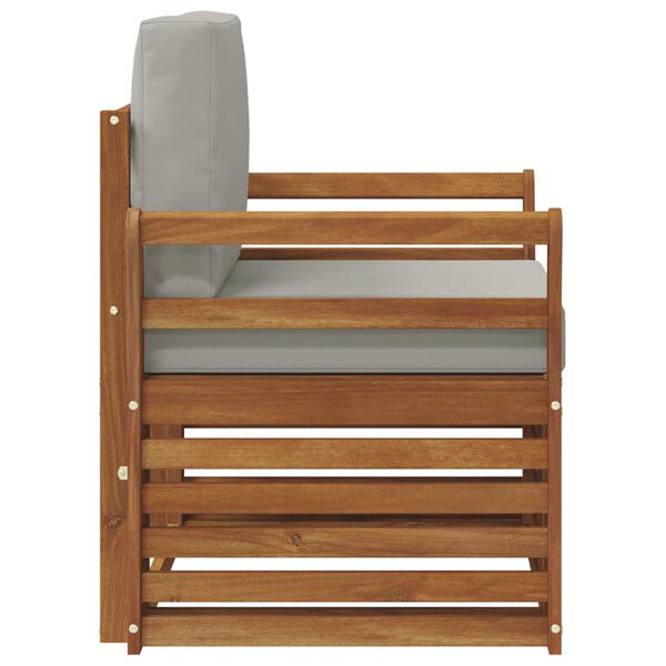 vidaXL Zunanja garnitura za sedenje Naravna 75,5 x 63 x 73 cm