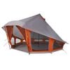 vidaXL Tipi &scaron;otor s streho Siva in oranžna 508 x 470 x 300 cm tafeta