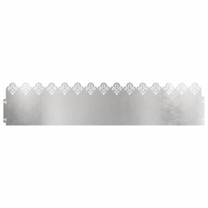 vidaXL Robniki za trato 10 pcs srebrna 103 x 0,05 x 22 cm