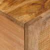 vidaXL Klubska miza Naravna 80 x 50 x 40 cm Masiven les manga