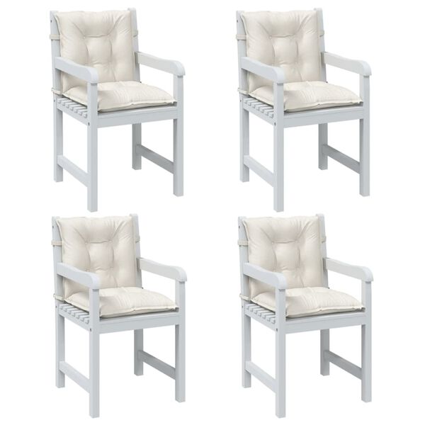 vidaXL Blazina za stol 4 kosi melanž krem 100x50x7 cm blago