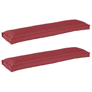 vidaXL Set blazin za palete 2 pcs Vinorodna rdeča 150 x 40 x 8 cm